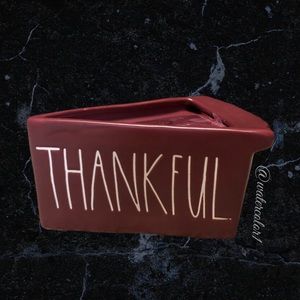 🆕 Rae Dunn THANKFUL 2 Wick Scented Pie Candle Blackcurrant
